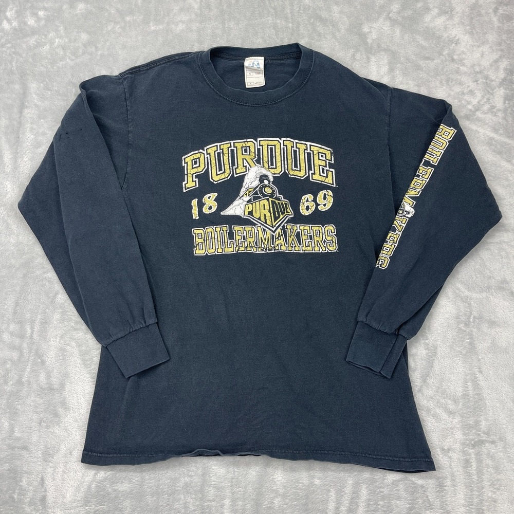 Purdue Boilermakers Shirt Mens Large Blue J.America‎ Sportswear NCAA Basketball